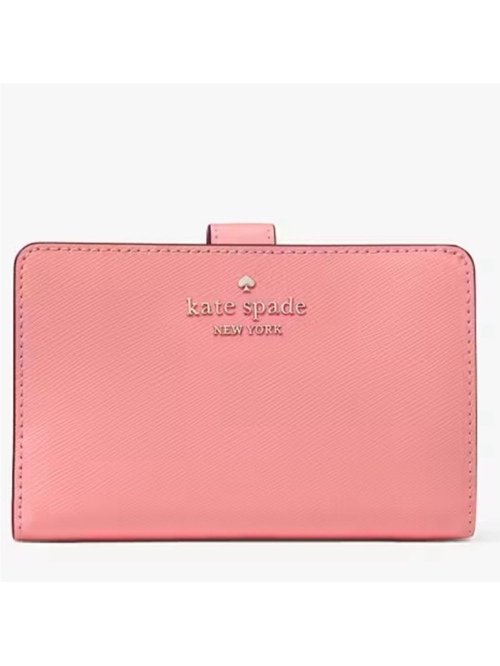kate spade Pink Madison Medium Bifold Saffiano Leather Wallet